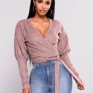 FashionNova wrap around top